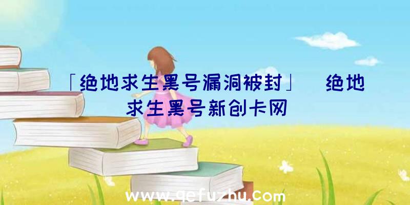 「绝地求生黑号漏洞被封」|绝地求生黑号新创卡网